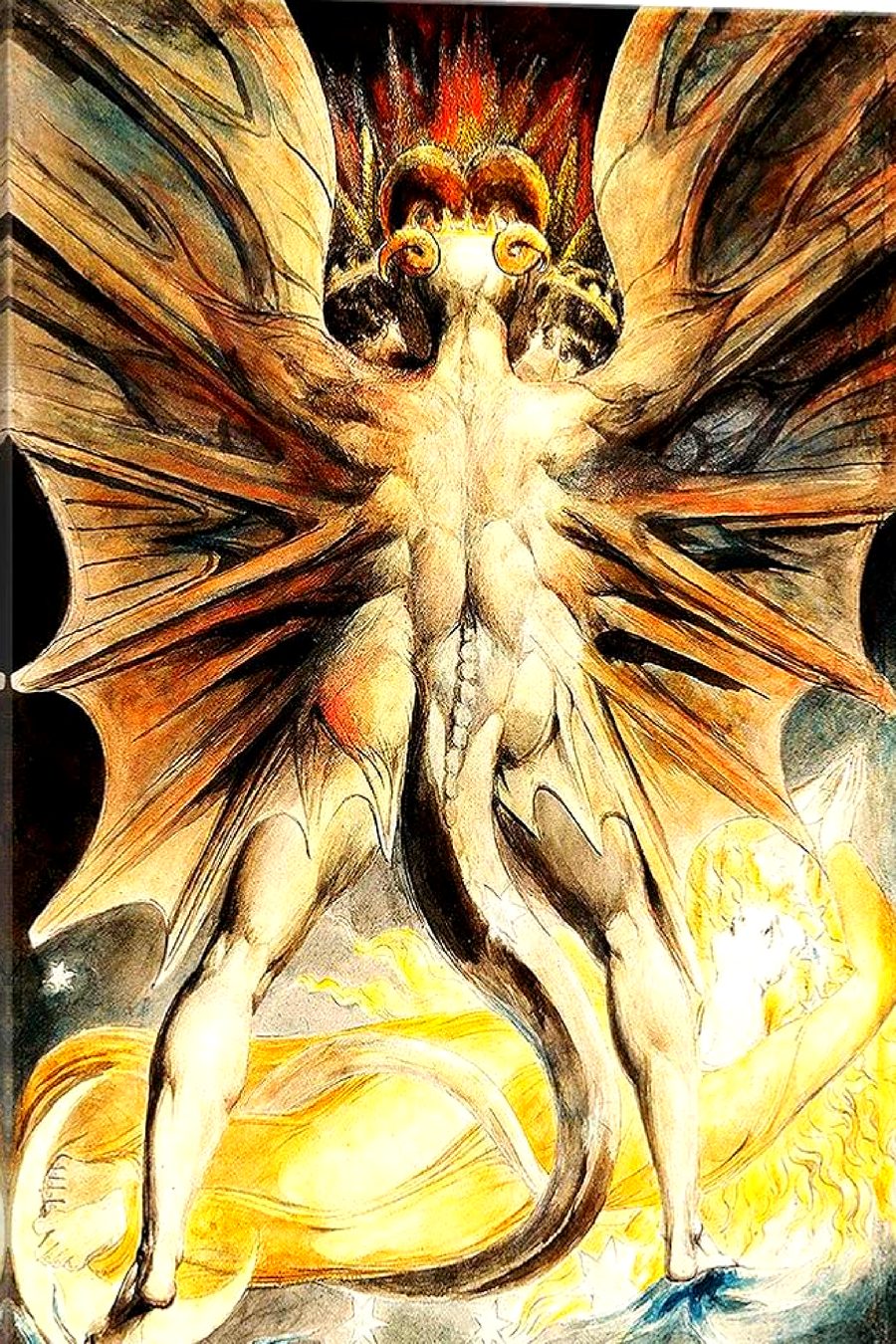 William Blake, The Great Red Dragon and the Woman Clothed with the Sun.